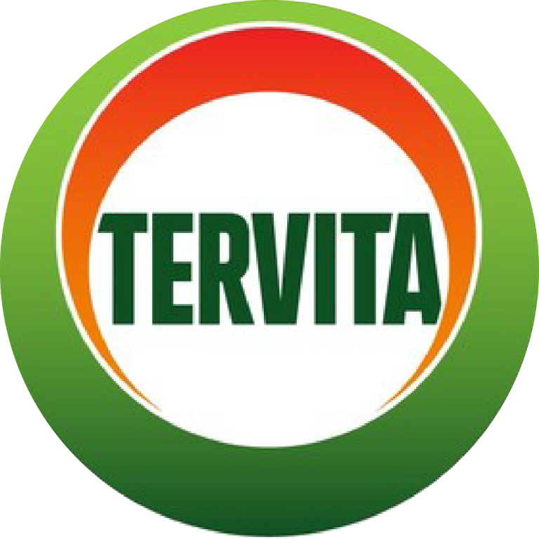 Tervita logo. Small, circular in green and red.